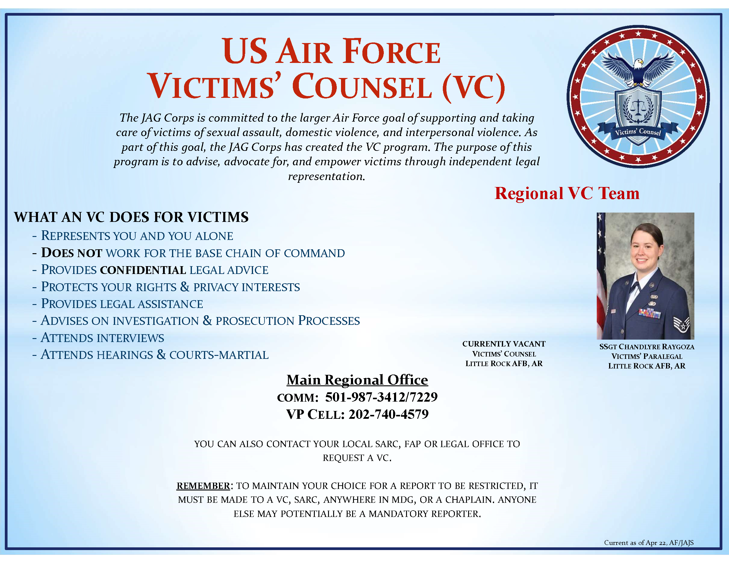 Special Victims Council Poster